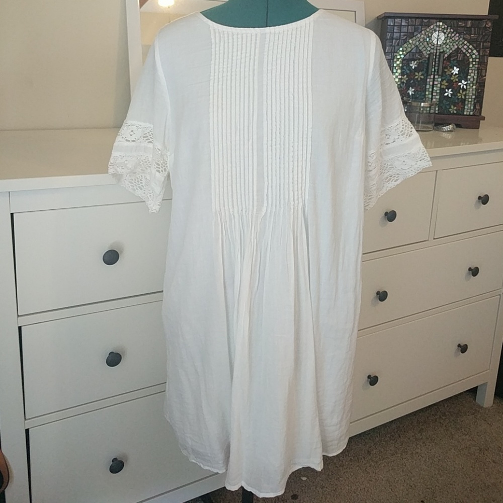 Boho white dress